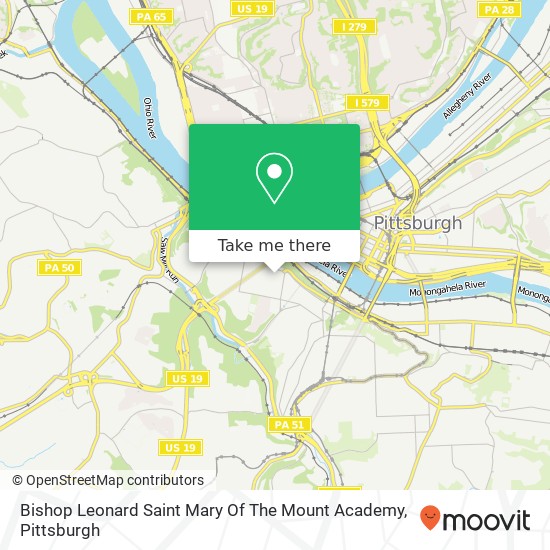 Mapa de Bishop Leonard Saint Mary Of The Mount Academy