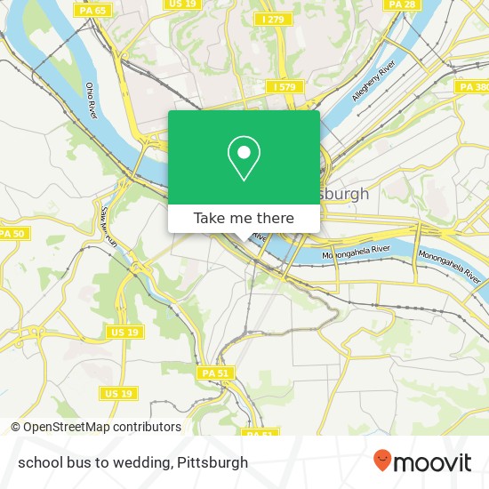 Mapa de school bus to wedding