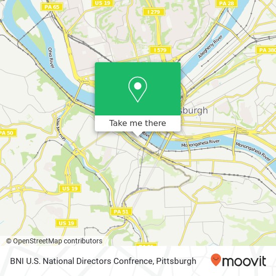 BNI U.S. National Directors Confrence map