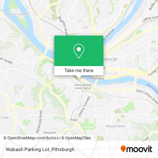 Mapa de Wabash Parking Lot