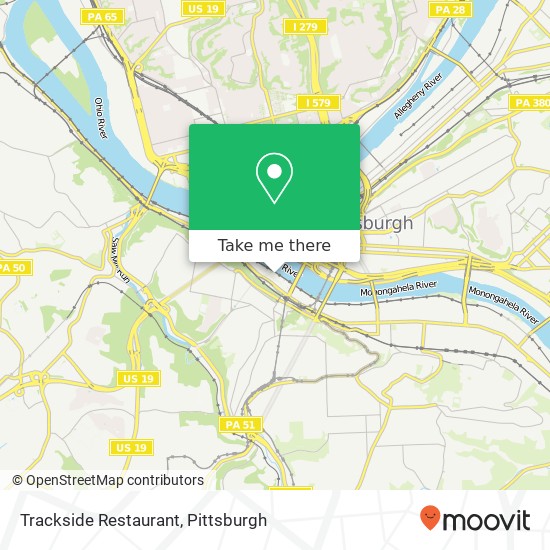 Trackside Restaurant map