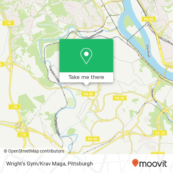 Mapa de Wright's Gym/Krav Maga