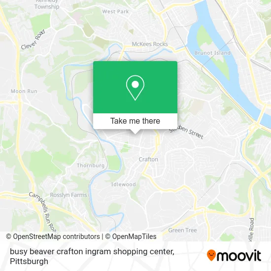 busy beaver crafton ingram shopping center map