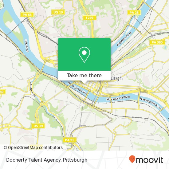 Docherty Talent Agency map