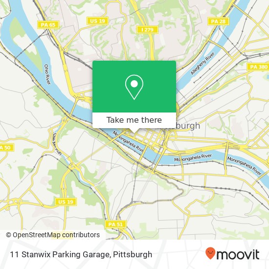 11 Stanwix Parking Garage map