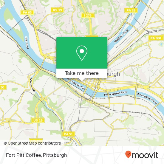 Fort Pitt Coffee map