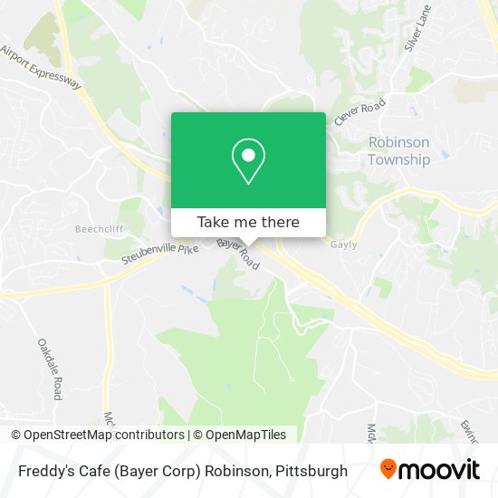 Freddy's Cafe (Bayer Corp) Robinson map