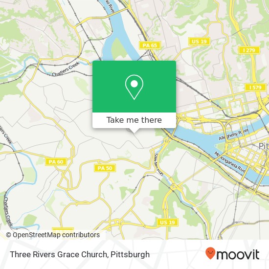 Three Rivers Grace Church map