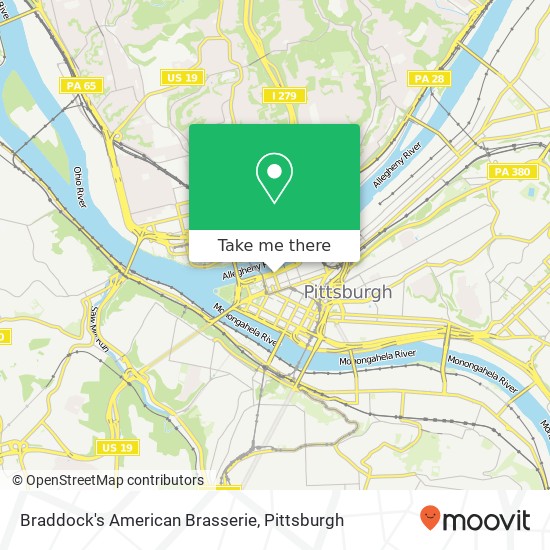 Mapa de Braddock's American Brasserie