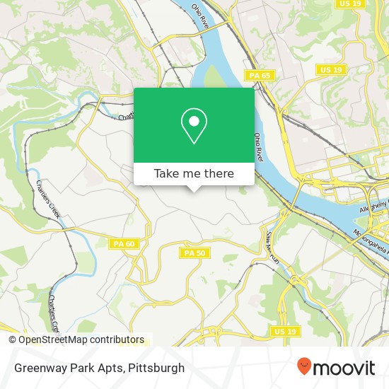 Mapa de Greenway Park Apts