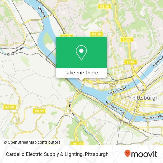 Cardello Electric Supply & Lighting map