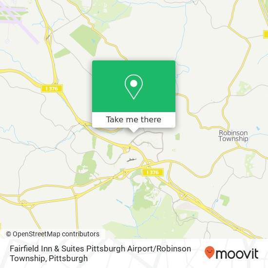 Fairfield Inn & Suites Pittsburgh Airport / Robinson Township map