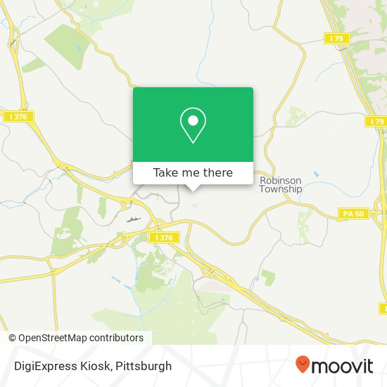 Mapa de DigiExpress Kiosk