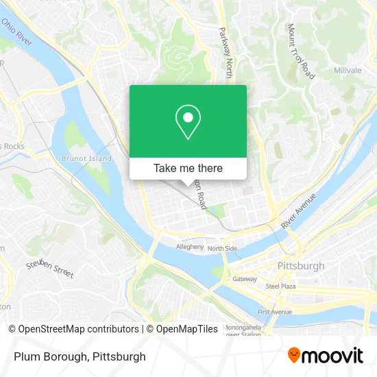 Plum Borough map