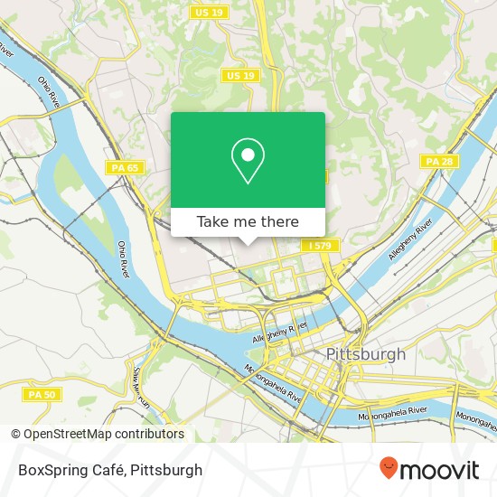 Mapa de BoxSpring Café