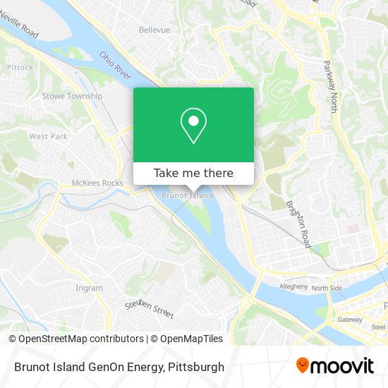 Mapa de Brunot Island GenOn Energy
