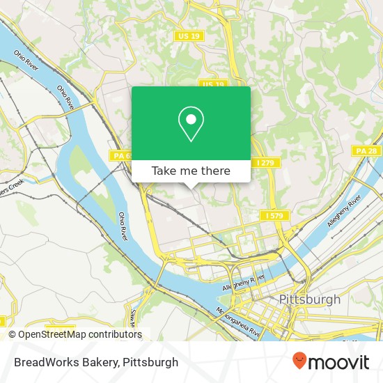 Mapa de BreadWorks Bakery