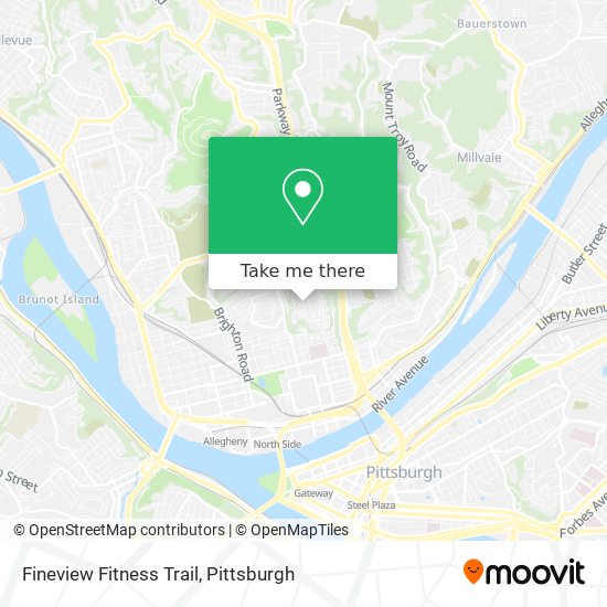 Mapa de Fineview Fitness Trail