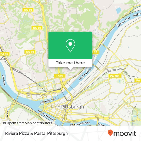 Mapa de Riviera Pizza & Pasta