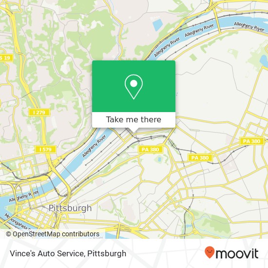 Vince's Auto Service map