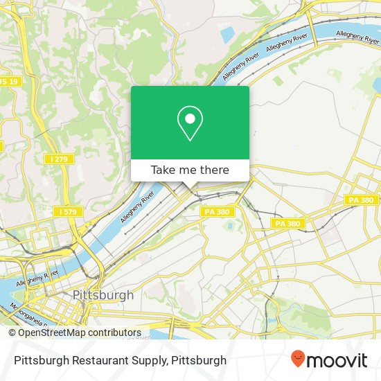 Pittsburgh Restaurant Supply map