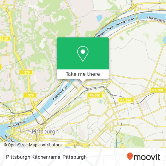 Mapa de Pittsburgh Kitchenrama