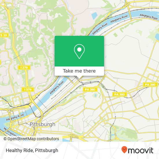 Healthy Ride map