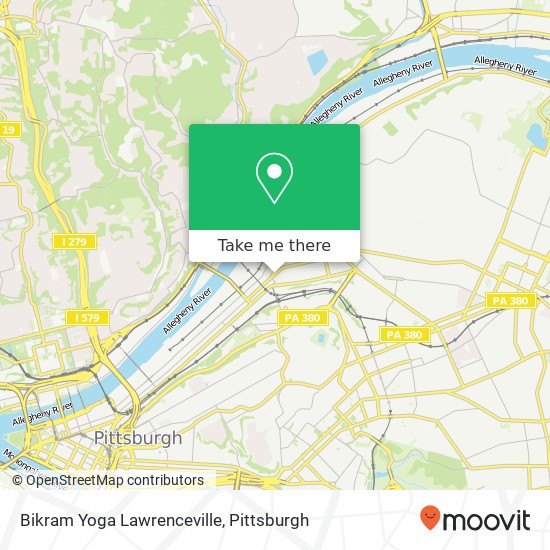 Mapa de Bikram Yoga Lawrenceville