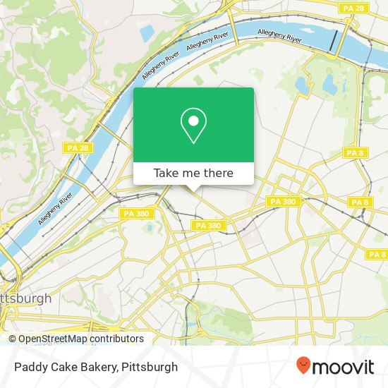 Paddy Cake Bakery map