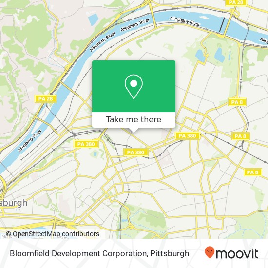 Mapa de Bloomfield Development Corporation