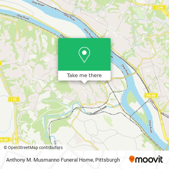 Anthony M. Musmanno Funeral Home map