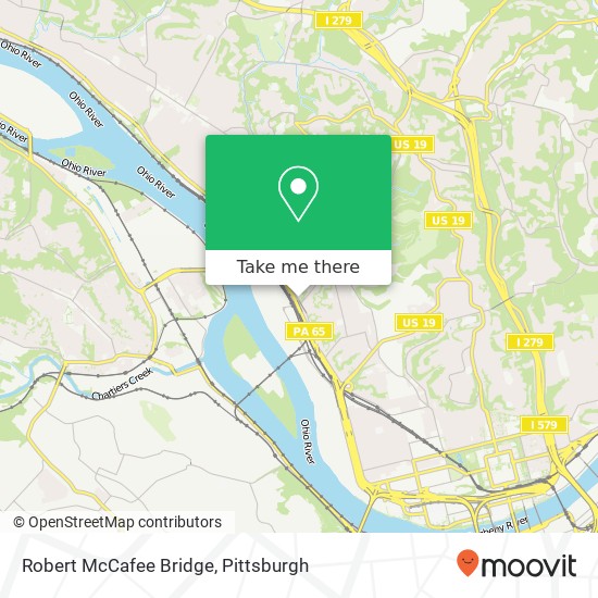 Robert McCafee Bridge map