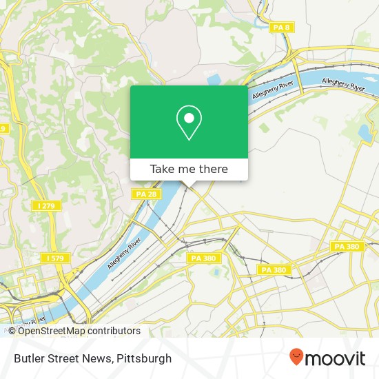 Mapa de Butler Street News