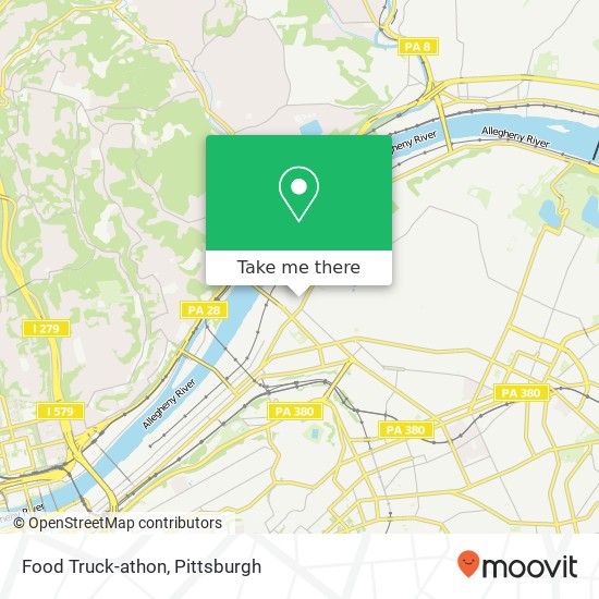 Food Truck-athon map