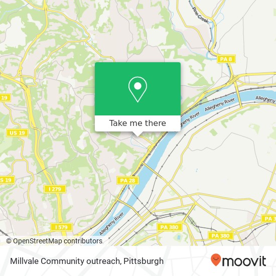 Mapa de Millvale Community outreach