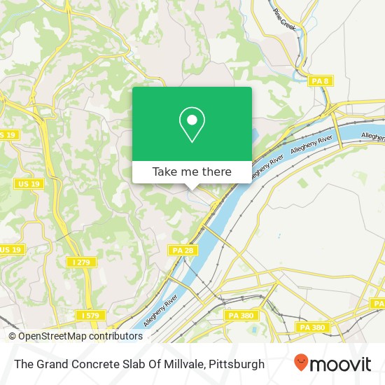 Mapa de The Grand Concrete Slab Of Millvale