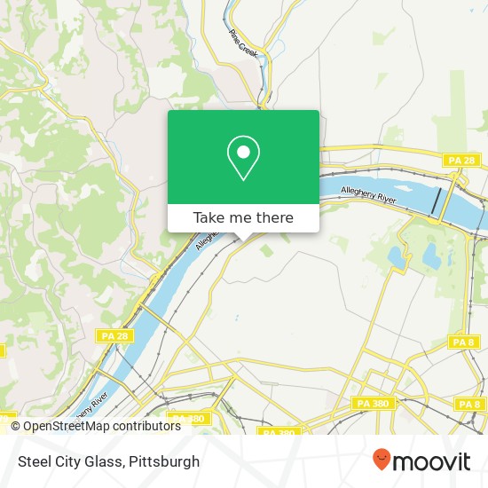 Steel City Glass map