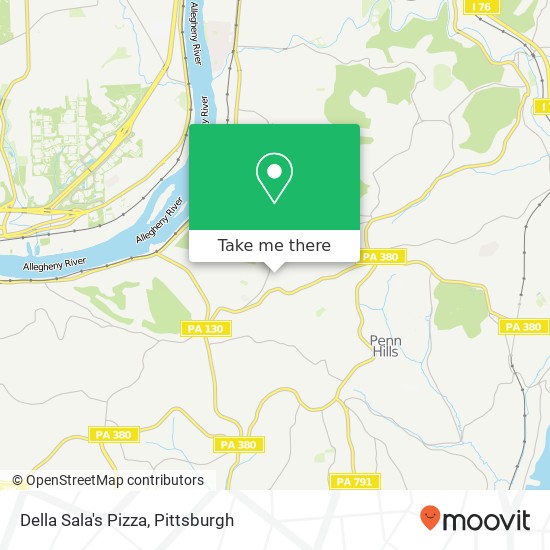 Mapa de Della Sala's Pizza