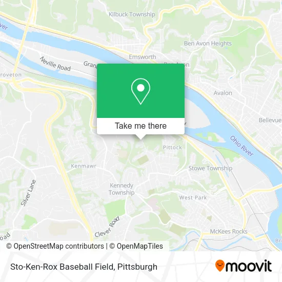 Sto-Ken-Rox Baseball Field map