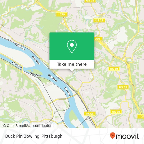 Duck Pin Bowling map