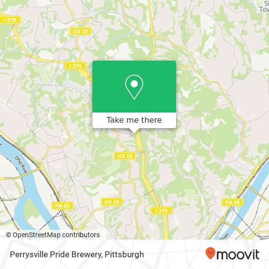 Mapa de Perrysville Pride Brewery