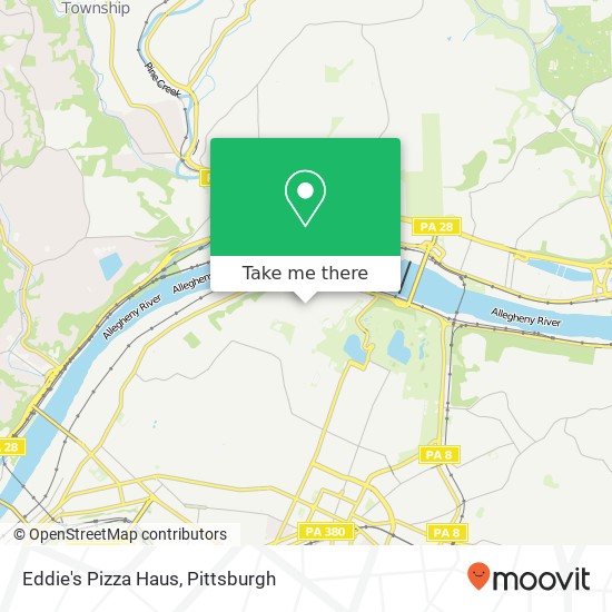 Eddie's Pizza Haus map