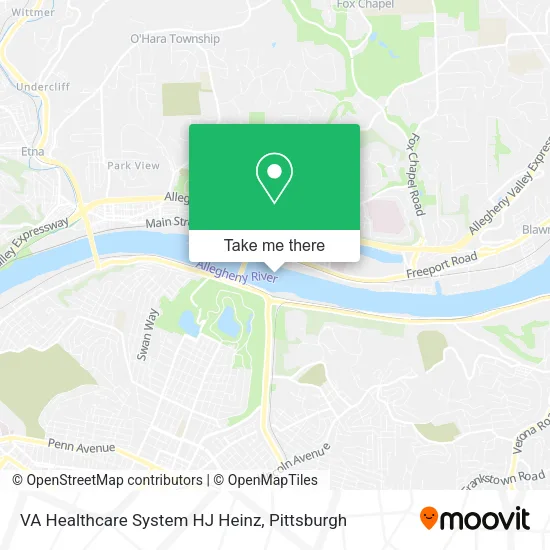 VA Healthcare System HJ Heinz map