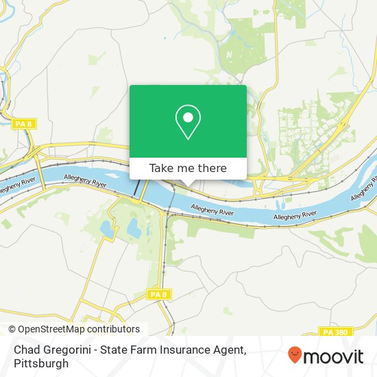 Chad Gregorini - State Farm Insurance Agent map