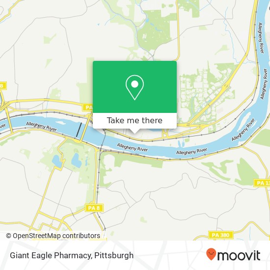 Mapa de Giant Eagle Pharmacy