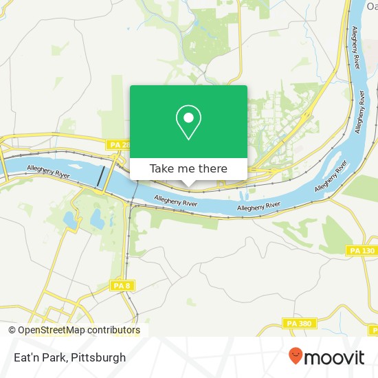 Mapa de Eat'n Park
