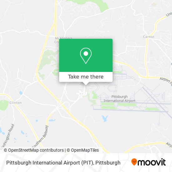 Mapa de Pittsburgh International Airport (PIT)