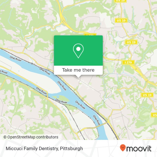 Mapa de Miccuci Family Dentistry