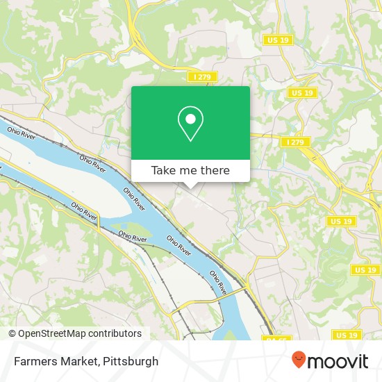 Mapa de Farmers Market