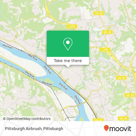 Mapa de Pittsburgh Airbrush